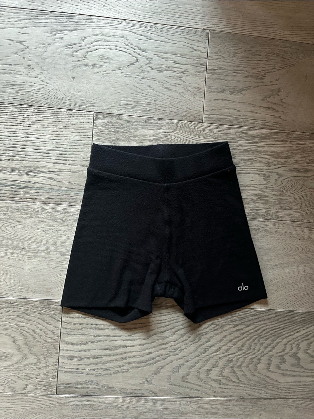 Alo High-Waist Black Bike Shorts